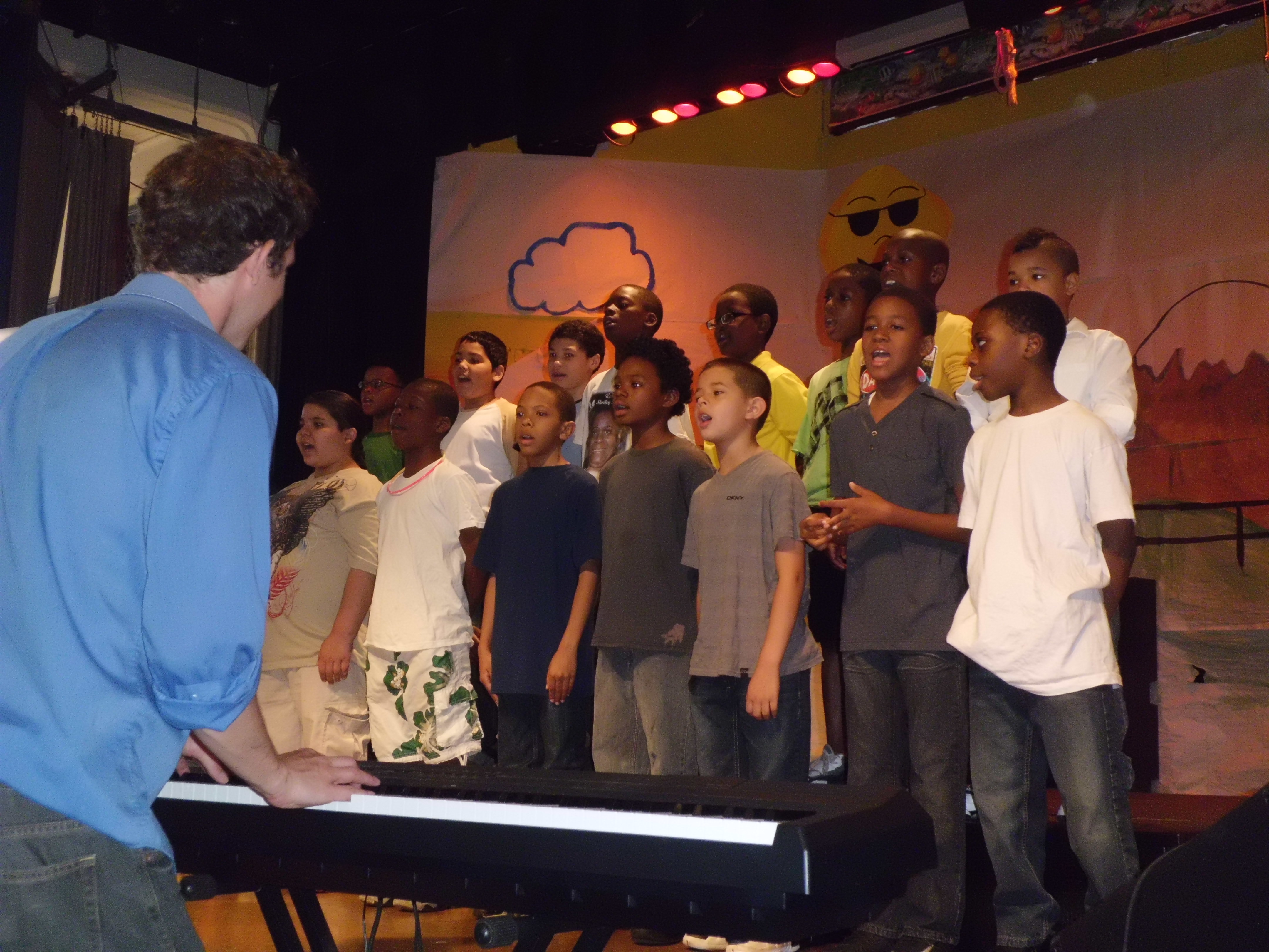 Gospel singing lights path for PS 48 kids