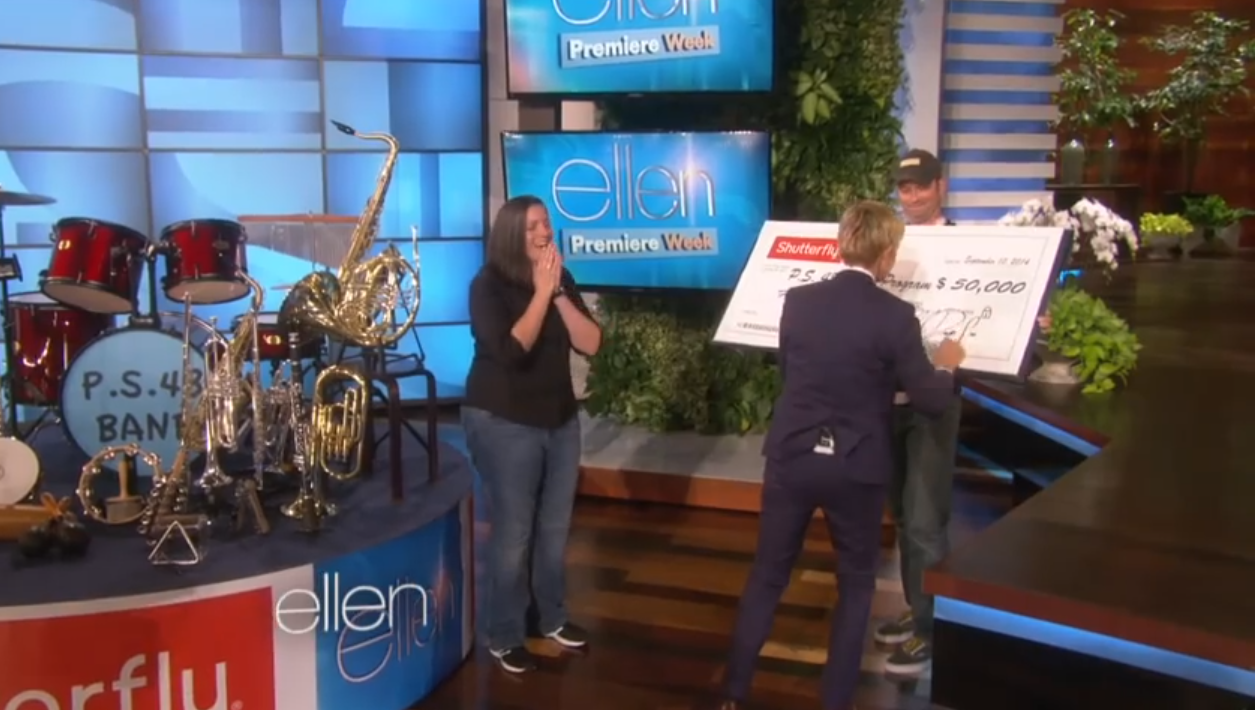 Celeb helps PS 48 land on its feet