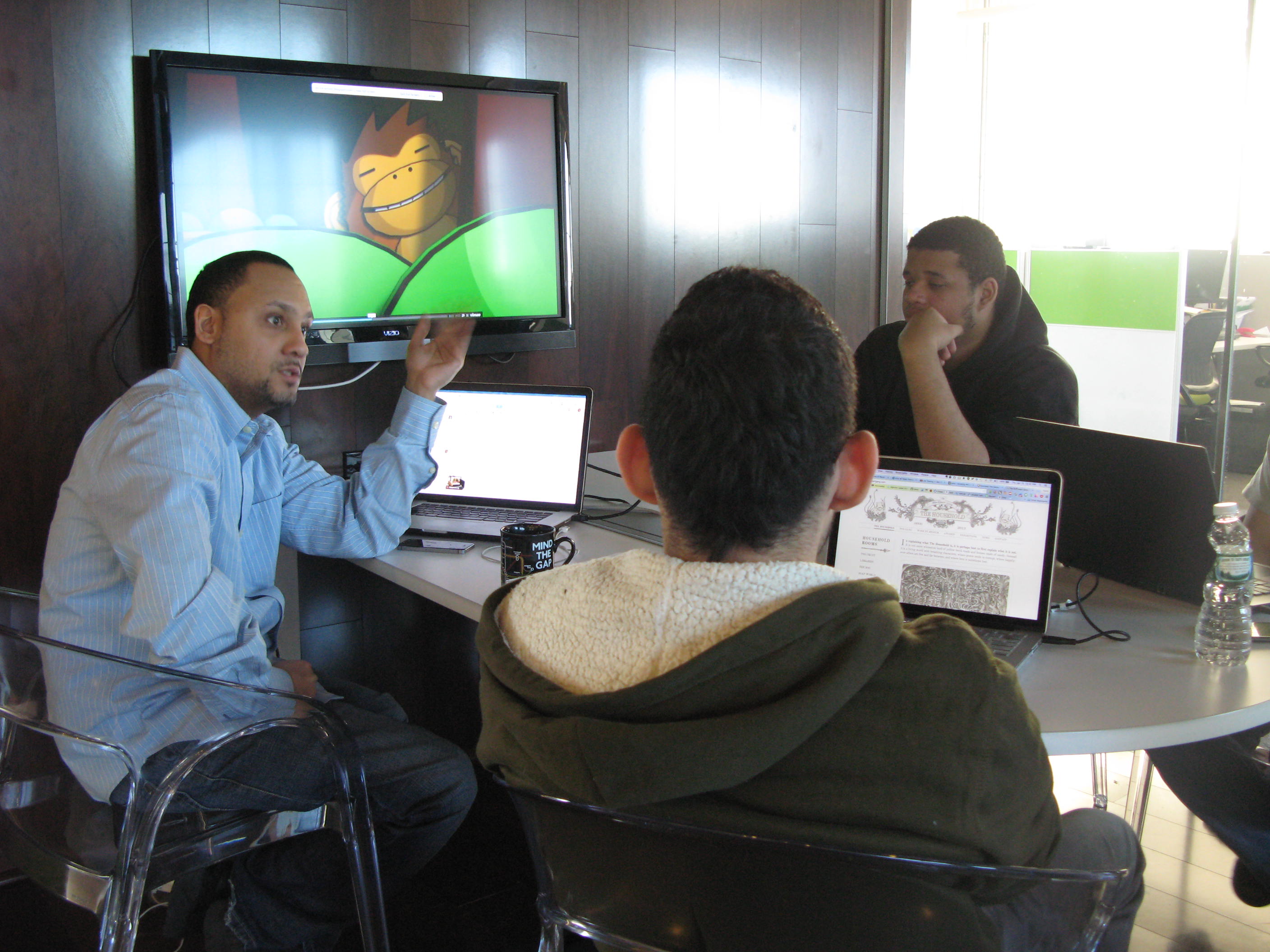 Tech businesses show students the ropes