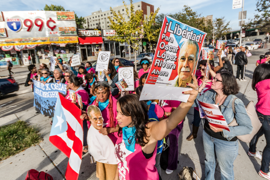 Women lead demonstration for release of Puerto Rican prisoner