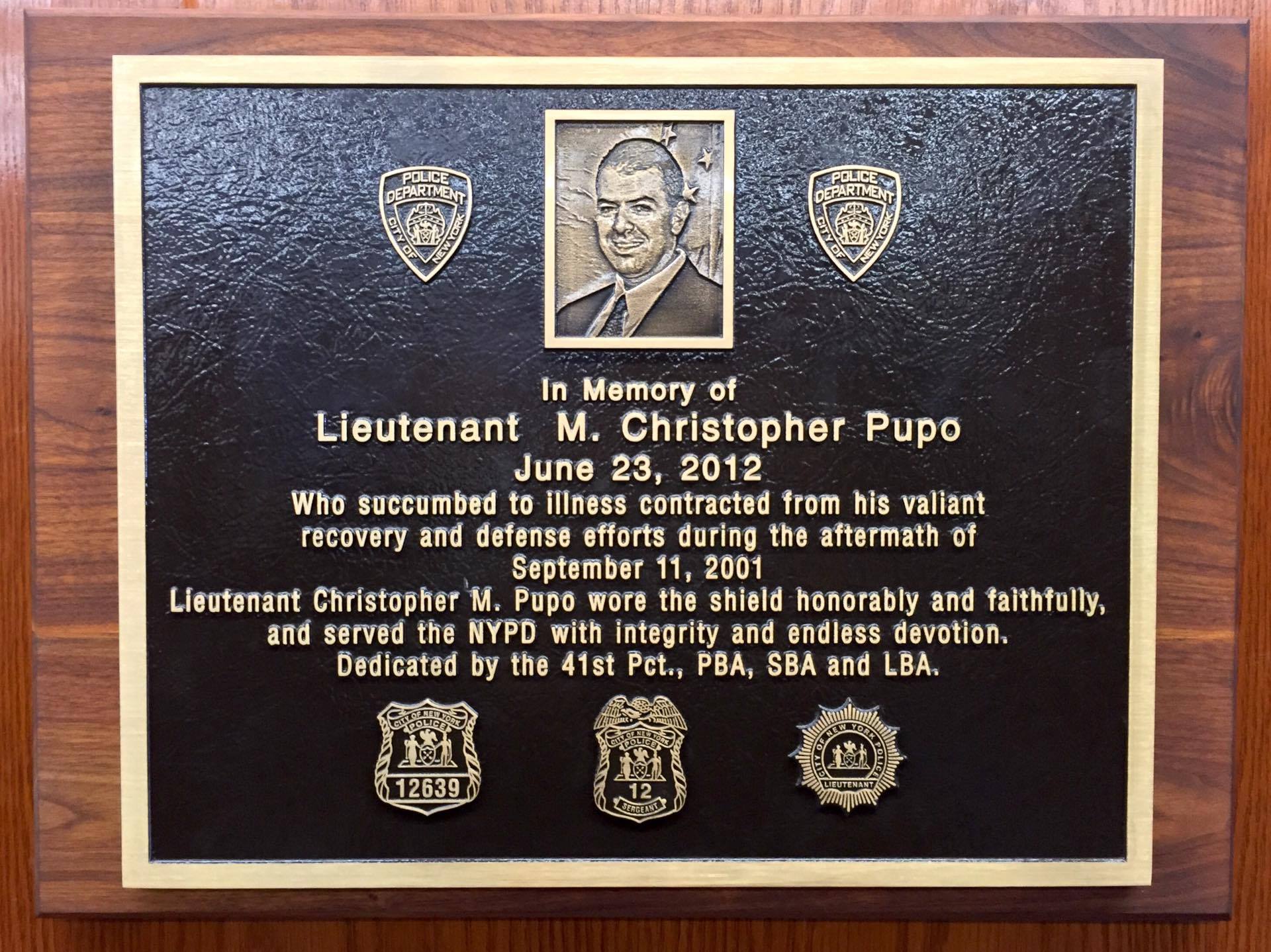 Cop who died in 9/11 cleanup memorialized
